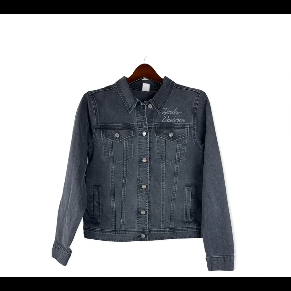 Harley-Davidson Women's Black Denim Jacket